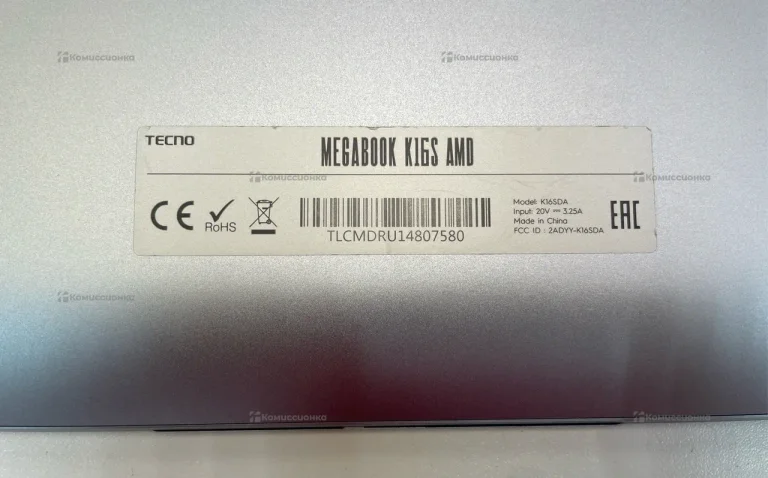 Ноутбук Tecno K16S