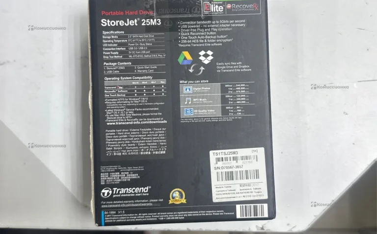 Внешний Жесткий диск Transcend TS1TSJ25M3 1TB