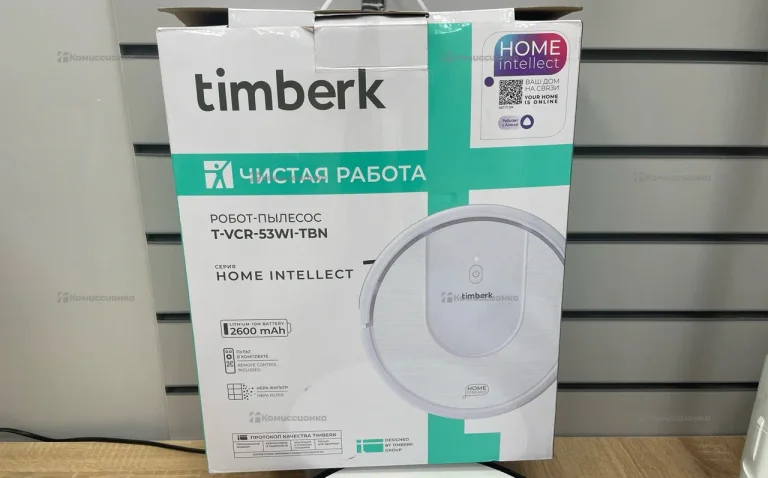 Умный пылесос с влажной уборкой Timberk