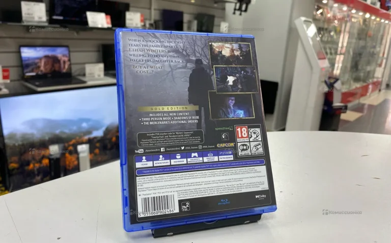 Приставка PS4. диск ps4 Resident evil Village