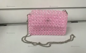 Купить Сумка женская из бусин розовая б/у , в Казань Цена:2500рублей