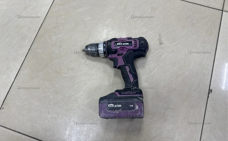 Дрель-шуруповерт аккумуляторная КМ АТОМ CD-181/2 K