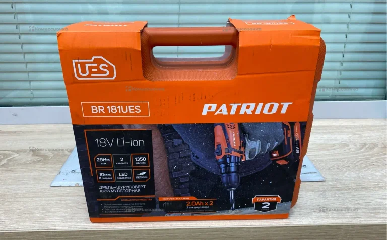 Аккумуляторная дрель-шуруповерт PATRIOT BR 181UES