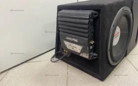 Сабвуфер  Boston g2 с усилителем alpine mrp-m350