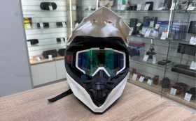 Купить Мотошлем Кроссовый с очками ECE R22-06 55-56 б/у , в Челябинск Цена:2900рублей