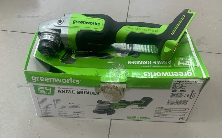 Аккумуляторная УШМ greenworks GD24AG