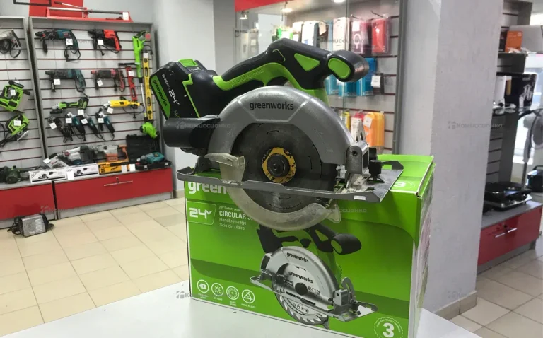 Дисковая аккумуляторная циркулярка GREENWORKS GD24