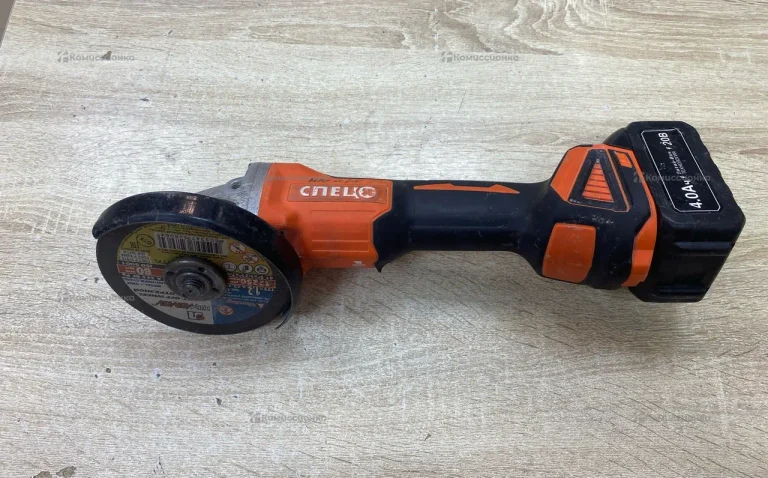 Ушм аккумуляторная спец БШУ-125-18Ли/Б