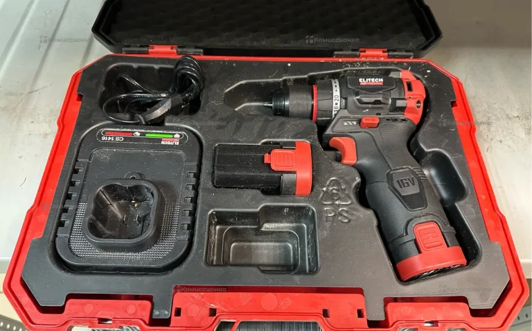Дрель шуруповерт elitech cd 16l2