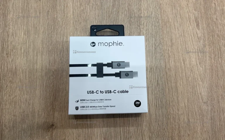 Кабель Mophie Type-C to Type-C 60W 2m Black