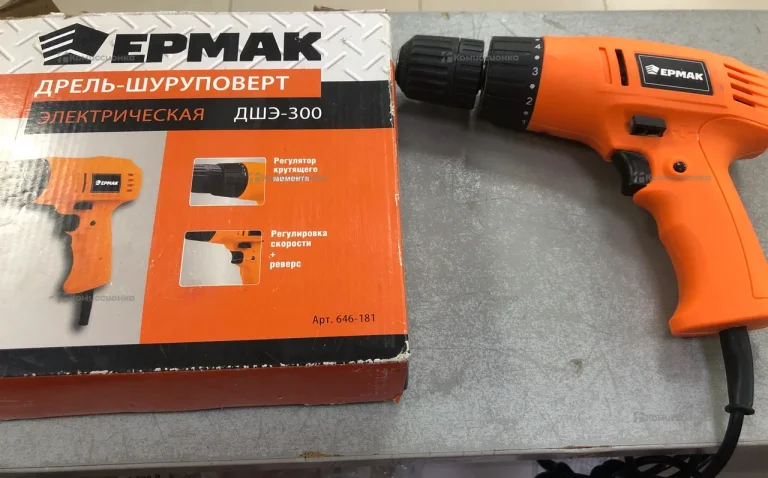 Дрель-шуруповерт Ермак ДШЭ-300