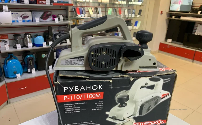 Электрорубанок интерскол p-110/1100m