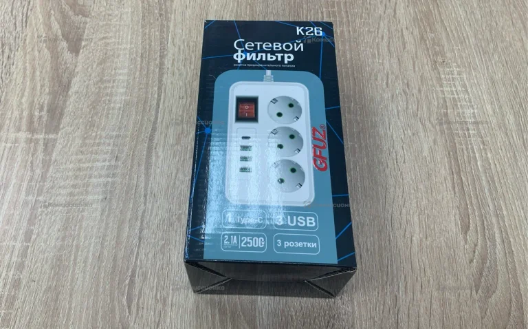 Сетевой фильтр gfuzf k26 3 розетки
