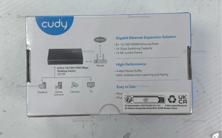 Коммутатор CUDY GS108