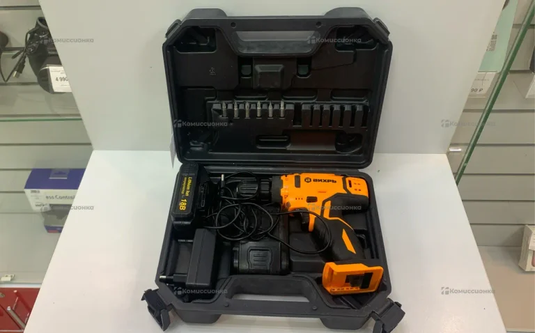 аккумуляторный шуруповерт вихрь да-18л2к