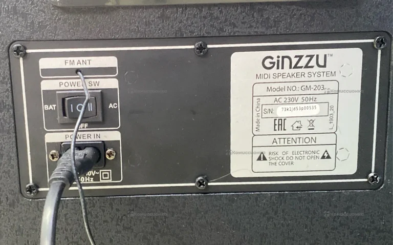 Колонка  ginzzu Gm-203