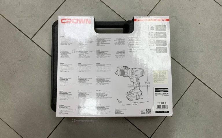 Аккумуляторный шуруповерт CROWN BL CT21090HMX-2 BMC