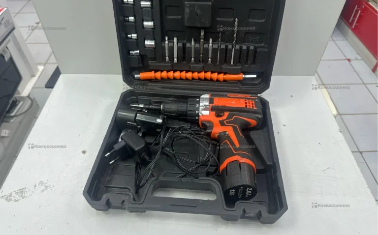 дрель Шуруповерт оранжевая