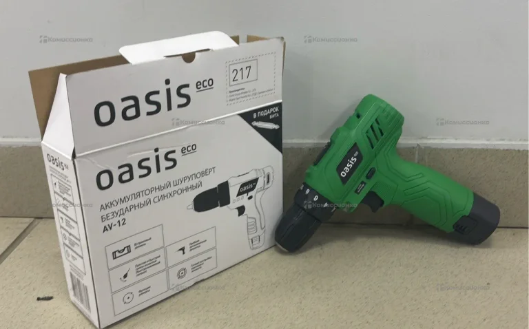 Аккумуляторный шуруповерт Oasis AV-12,