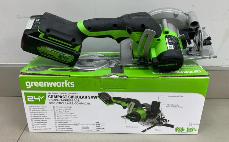 Аккумуляторная циркулярная пила Greenworks 1501207