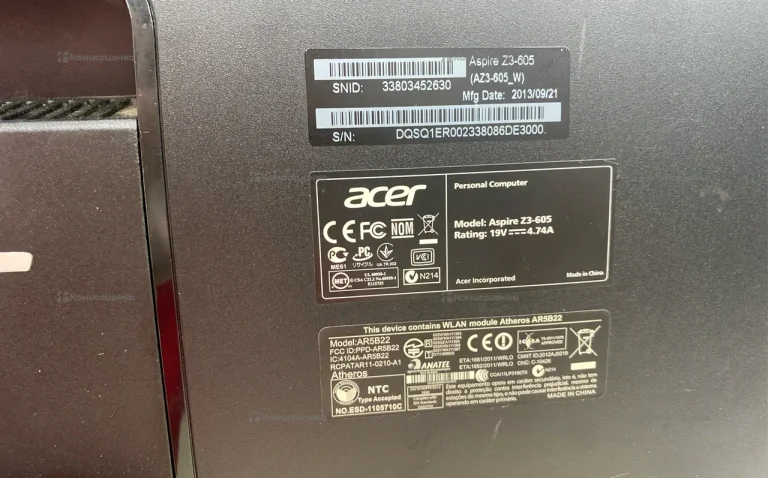Моноблок acer z3-605