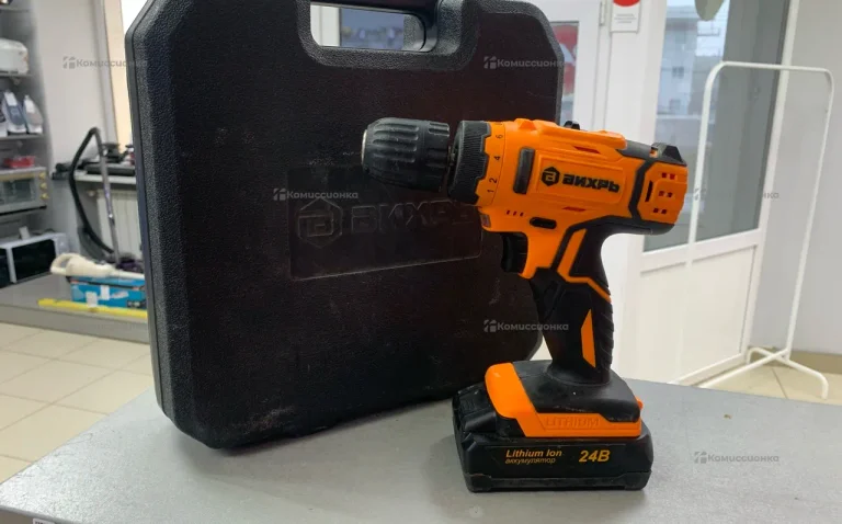 Аккумуляторная дрель-шуруповерт ВИХРЬ ДА-24Л-2К