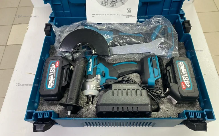 набор инструментов 2 в 1 гайковерт и ушм аккумулят