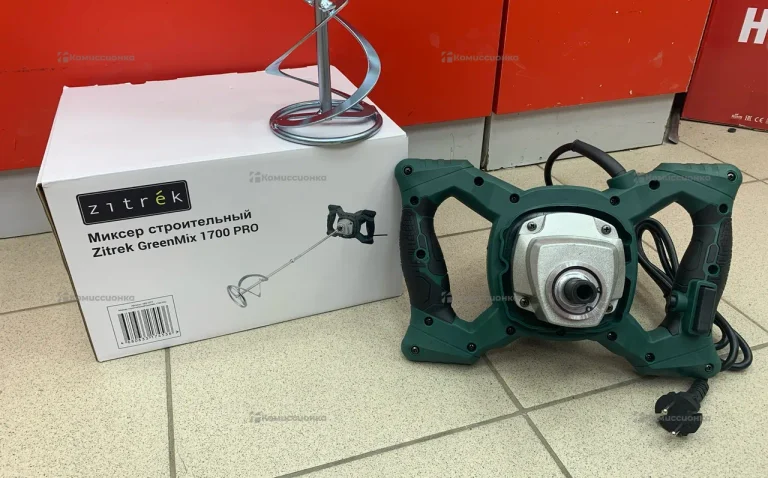 Миксер строительный GreenMix 1700 PRO 085-1077