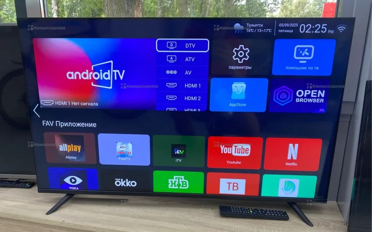 Телевизор Smart TV WiFi 43 диагональ С матрицей Sa