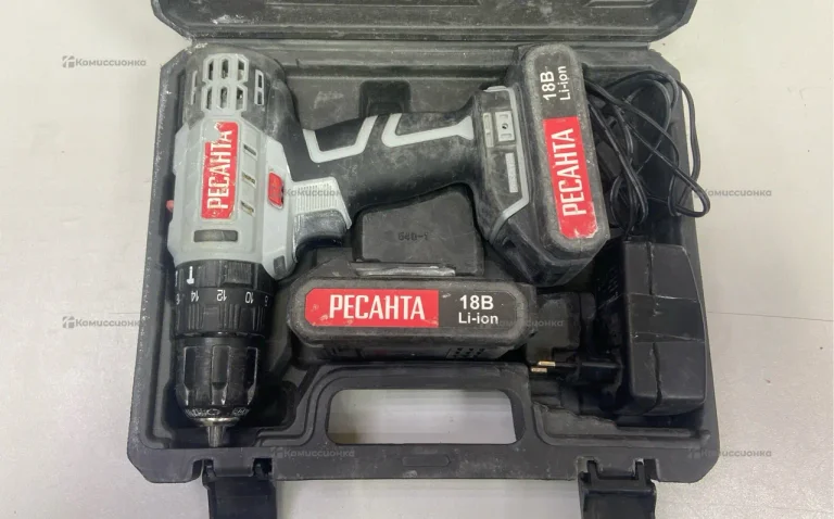 Аккумуляторная дрель-шуруповерт РЕСАНТА ДА-18-2ЛК