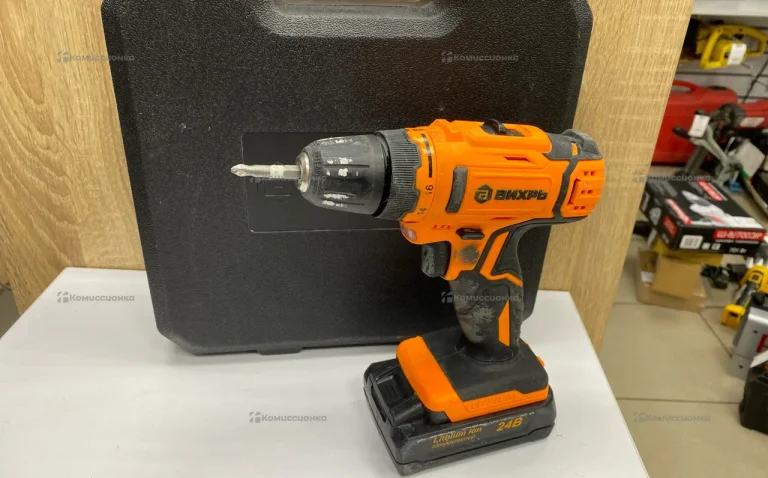 Аккумуляторная дрель-шуруповерт ВИХРЬ ДА-24Л-2К