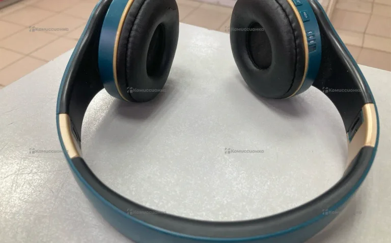 Наушники  Bluetooth синие