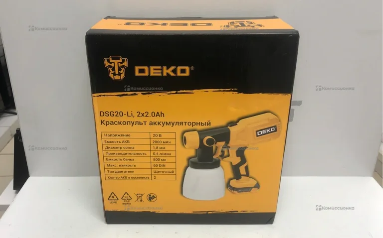 Аккумуляторный Краскопульт Deko DSG20