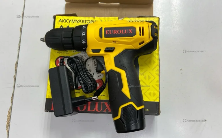 Дрель-шуруповерт аккумуляторная Eurolux ДА-12/1Li