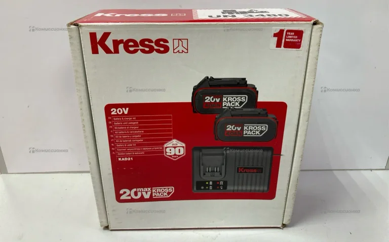 Комплект KRESS KAD21: 2 аккумулятора 4 Ач 20V и за