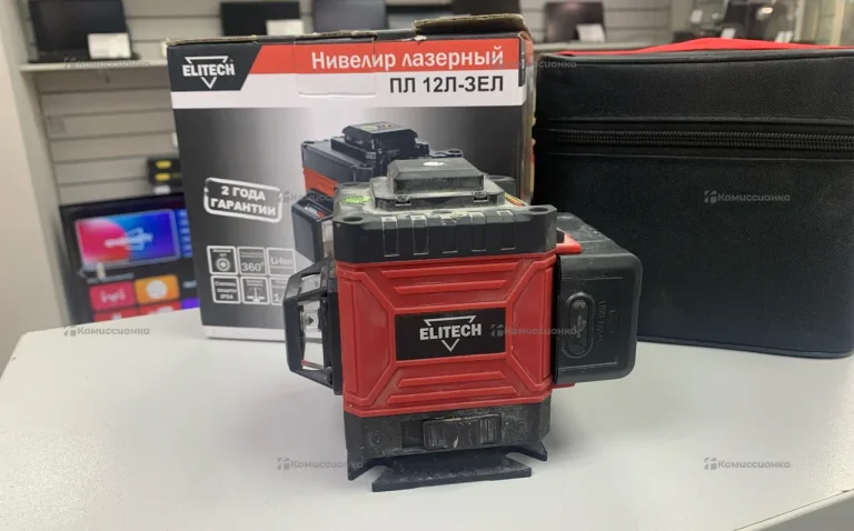 Уровень лазерный Elitech ПЛ 12Л-ЗЕЛ