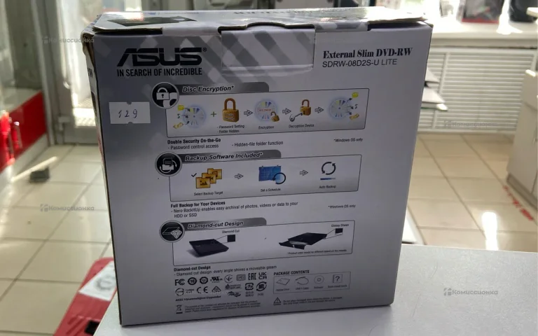 Внешний оптический привод ASUS SDRW-08D2S-U Lite