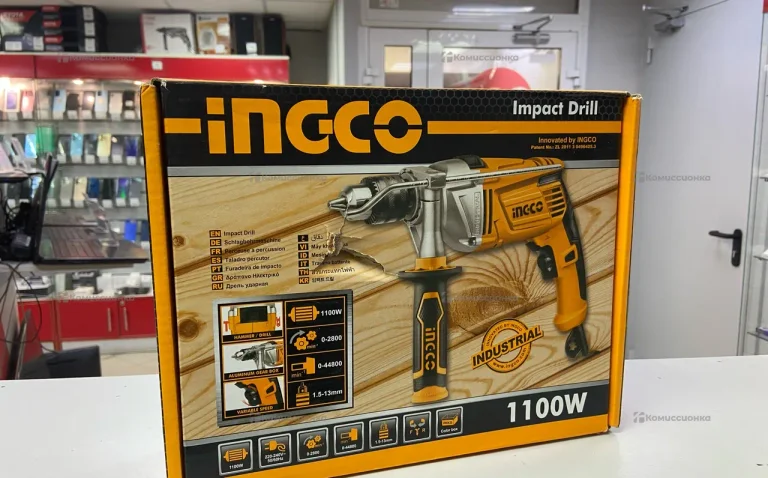 Ударная дрель INGCO ID11008 1100W