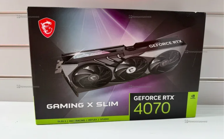 Видеокарта MSI RTX 4070 GAMING X SLIM 12GB
