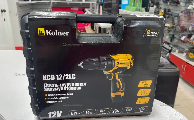 Дрель-шуруповерт Kolner KCD 12/2LC