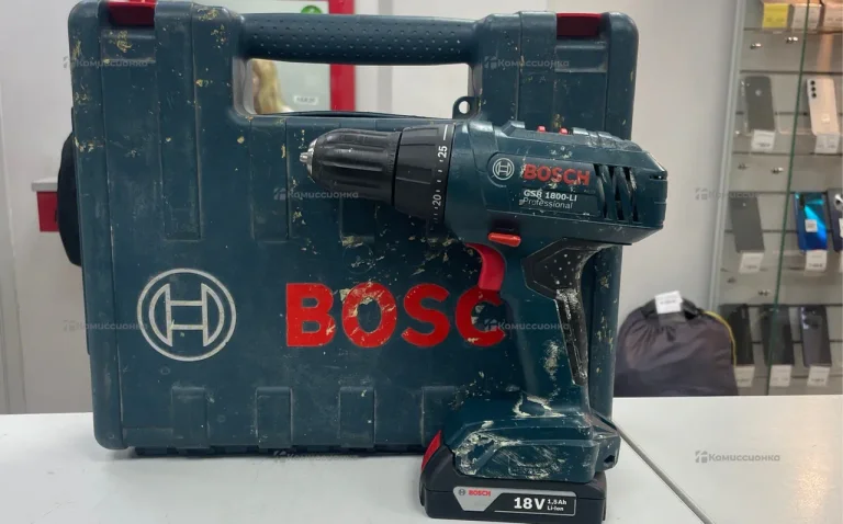 Дрель-шуруповерт Bosch GSR 1800-LI 1.5Ah x2 Case S