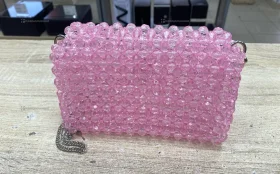 Купить Сумка женская из бусин розовая б/у , в Казань Цена:2500рублей