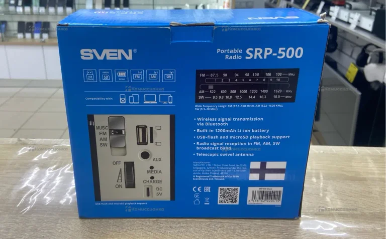 Колонка-радиоприёмник Swen SRP-500