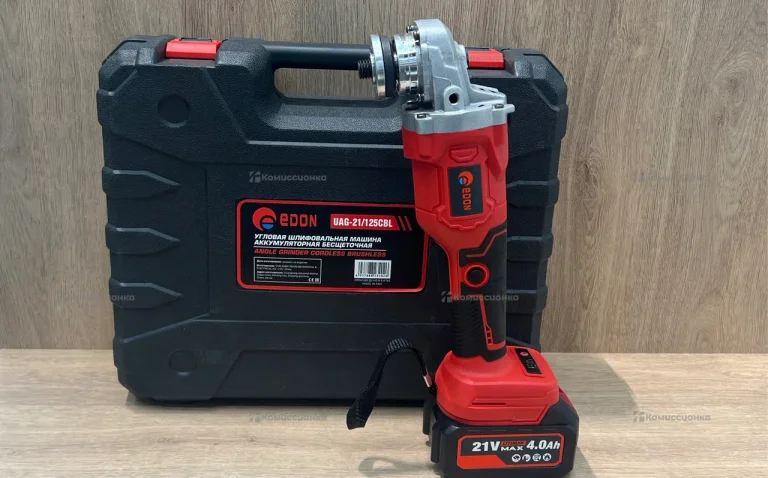 УШМ аккумуляторная бесщеточная  Edon UAG-21/125CBL