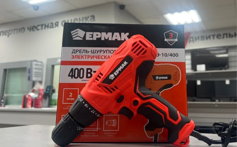 Дрель-шуруповерт ЕРМАК ДШЭ-10/400