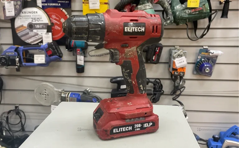 аккумуляторный шуруповерт elitech да 20-2СЛ
