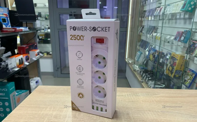 Удлинитель Power Socket 2500W 3 розетки