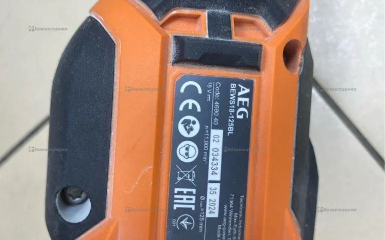 Аккумуляторная угловая шлифмашина AEG BEWS18-125BLPX2-