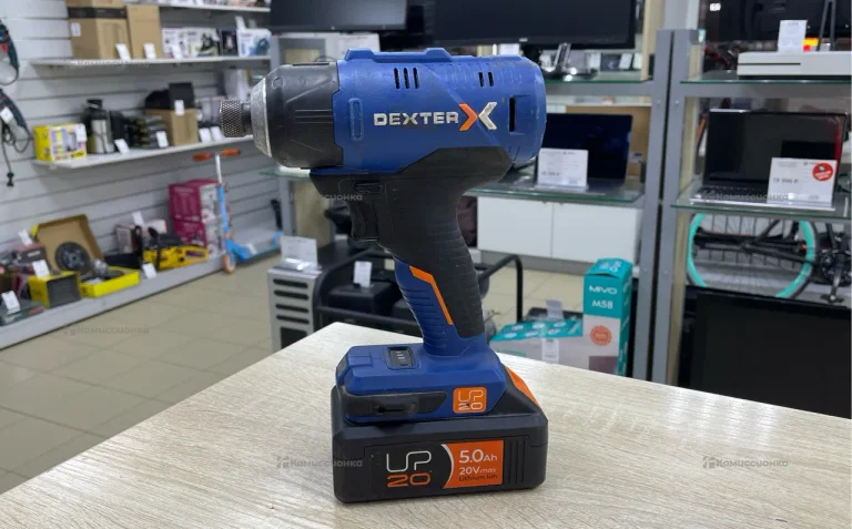 Аккумуляторный ударный гайковерт Dexter 20VIDV2-18