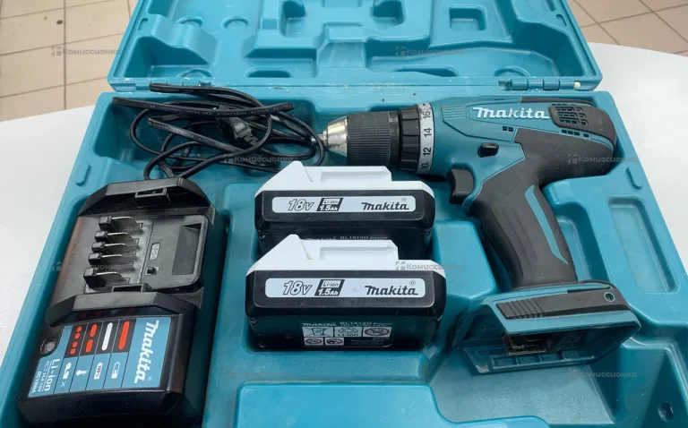 Дрель-шуруповерт makita DF457DWE
